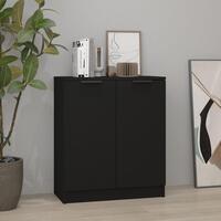 Skænk 60x30x70 cm konstrueret træ sort