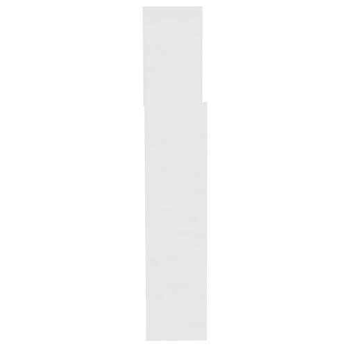 Sengegavl med opbevaring 200x19x103,5 cm hvid