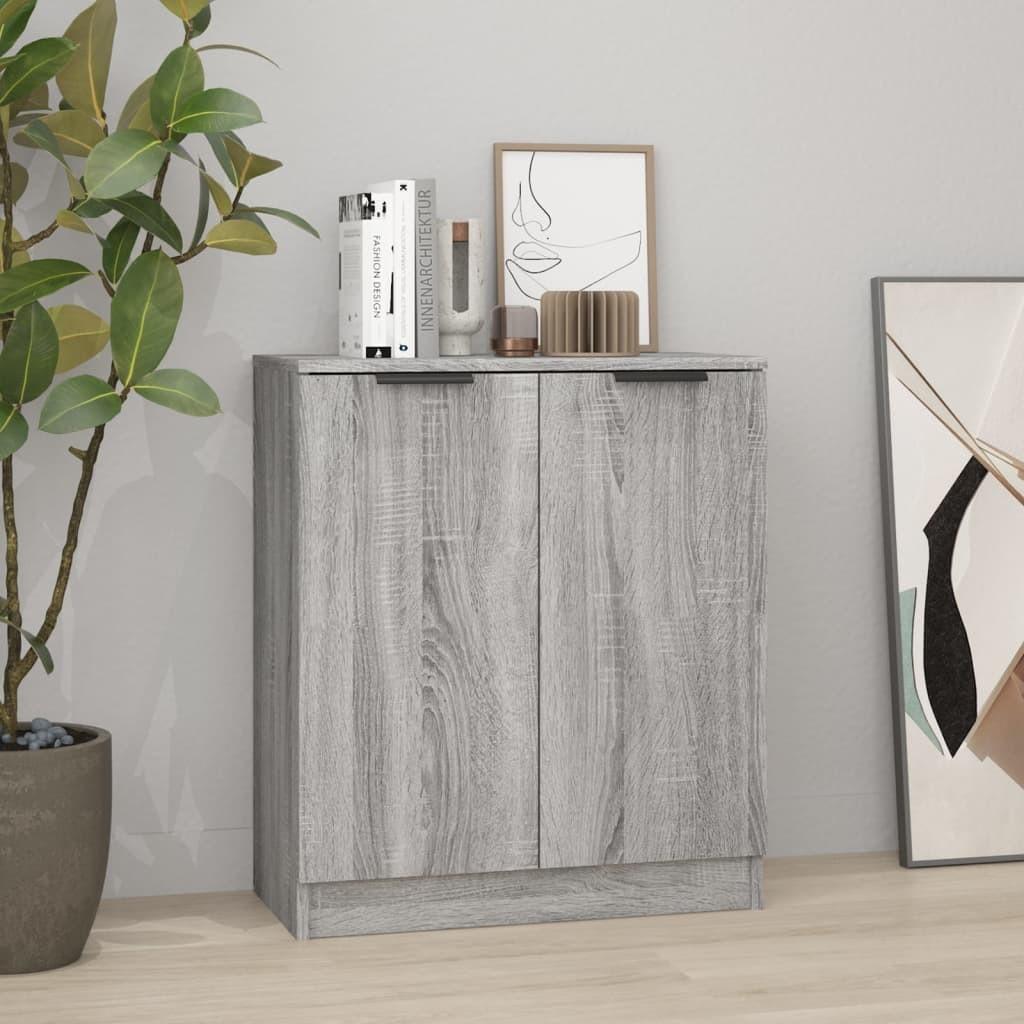 Skænk 60x30x70 cm konstrueret træ grå sonoma-eg