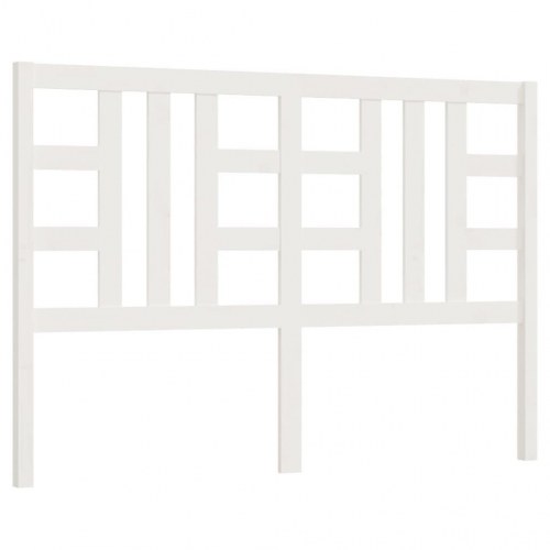 Sengegavl 156×4×100 cm - massivt fyrretræ, hvid