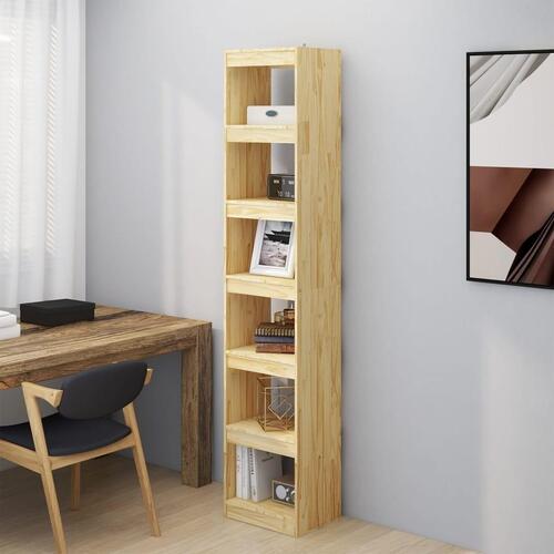 Bogreol/rumdeler 40x30x199 cm massivt fyrretræ