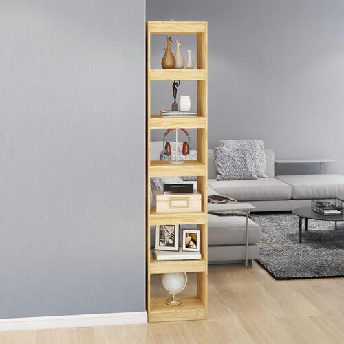 Bogreol/rumdeler 40x30x199 cm massivt fyrretræ