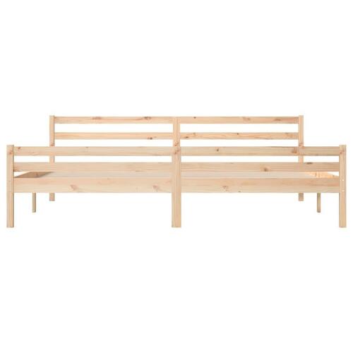 Sengeramme uden madras 200x200 cm massivt træ