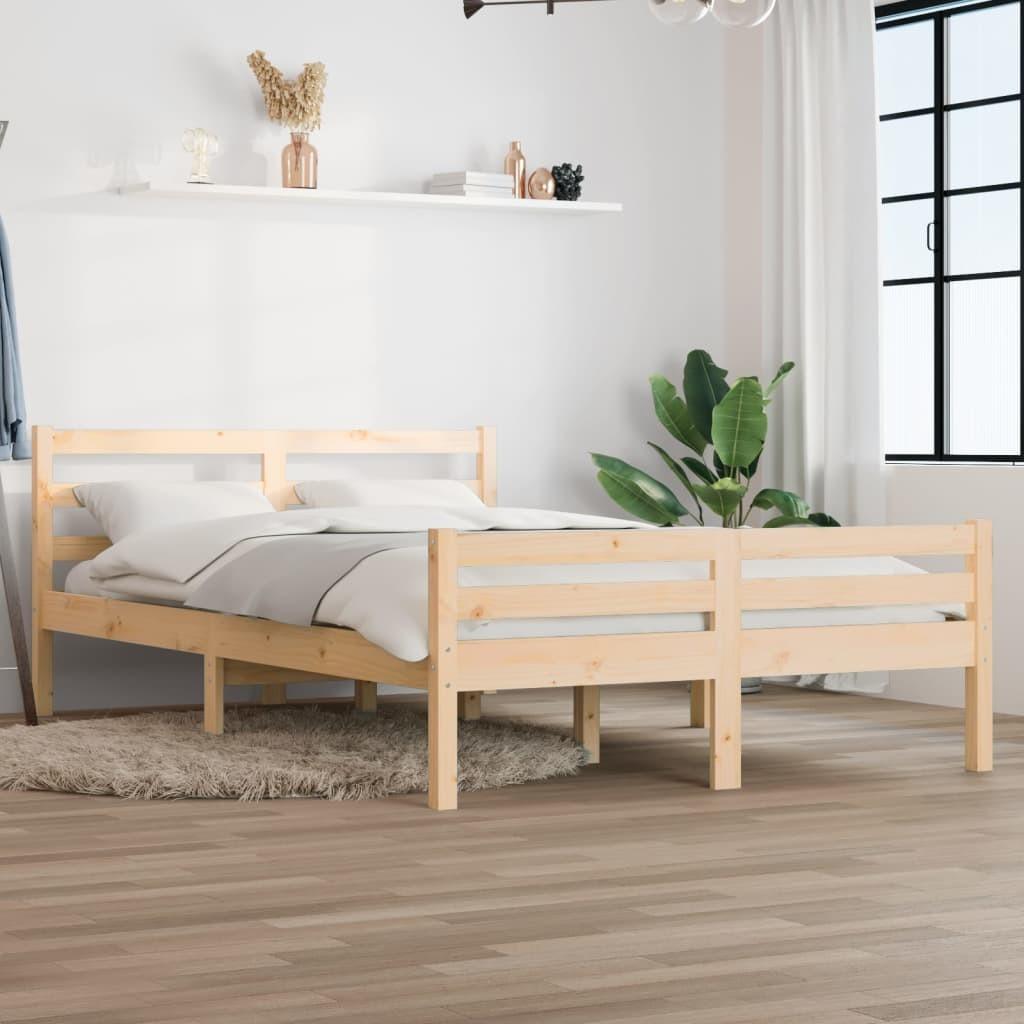 Sengeramme 120x190 cm massivt træ
