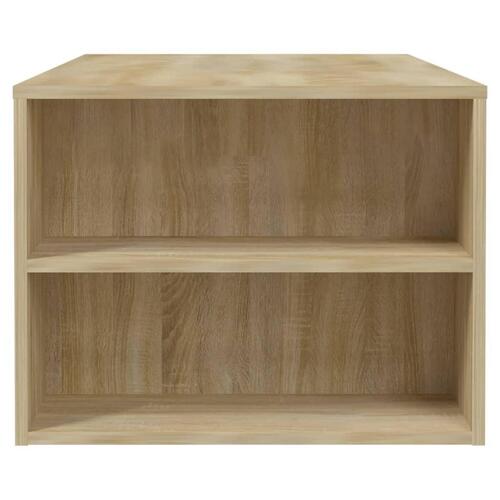 Sofabord 102x55x42 cm konstrueret træ sonoma-eg