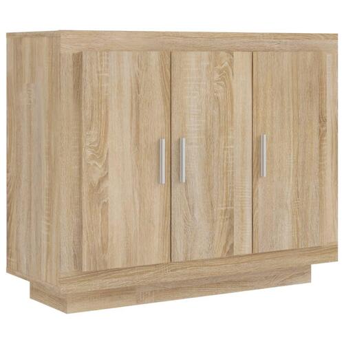 Skænk 92x35x75 cm konstrueret træ sonoma-eg