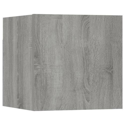 Væghængt tv-skab 30,5x30x30 cm grå sonoma-eg