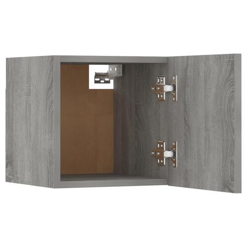 Væghængt tv-skab 30,5x30x30 cm grå sonoma-eg