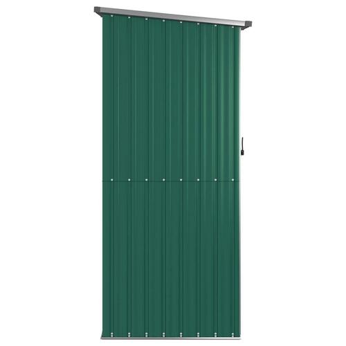 Haveskur 118,5x97x209,5 galvaniseret stål grøn