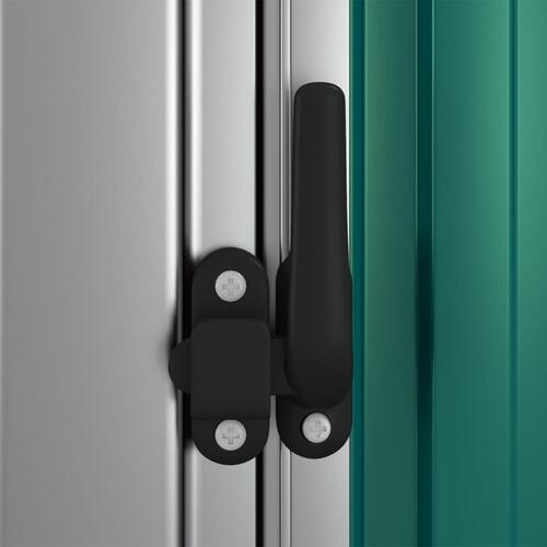 Haveskur 118,5x97x209,5 galvaniseret stål grøn