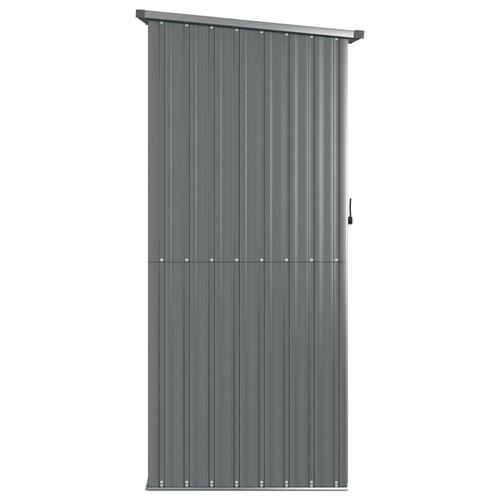 Haveskur 118,5x97x209,5 galvaniseret stål grå