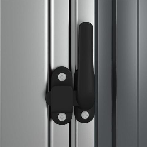 Haveskur 118,5x97x209,5 galvaniseret stål grå
