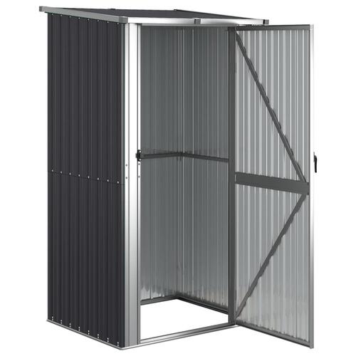 Haveskur 118,5x97x209,5 cm galvaniseret stål antracitgrå