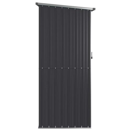 Haveskur 118,5x97x209,5 cm galvaniseret stål antracitgrå