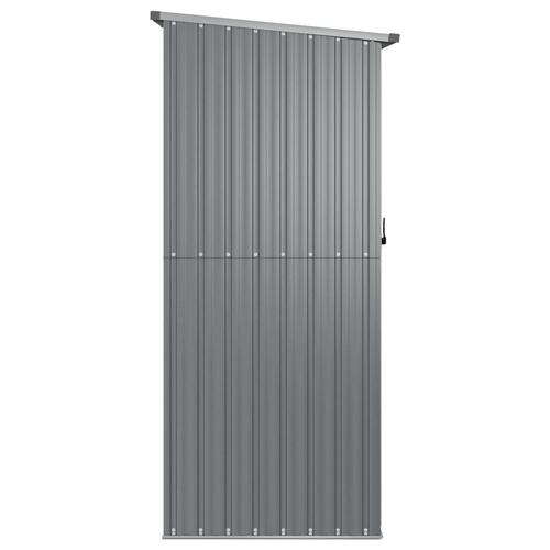 Haveskur 180,5x97x209,5 galvaniseret stål grå