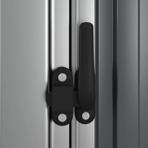 Haveskur 180,5x97x209,5 galvaniseret stål grå