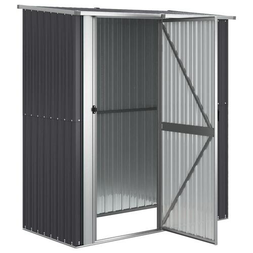Haveskur 180,5x97x209,5 galvaniseret stål antracitgrå