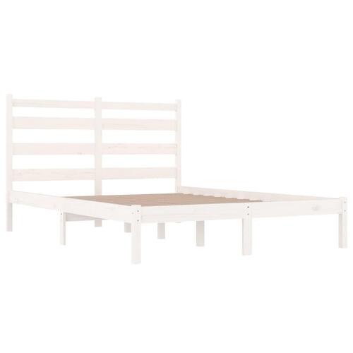 Sengestel 120x190 cm Small Double massivt fyrretræ hvid