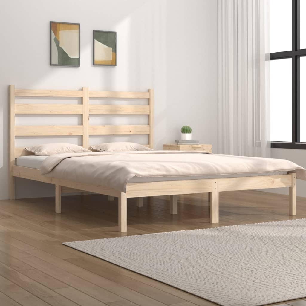 Sengeramme 120x200 cm massivt fyrretræ