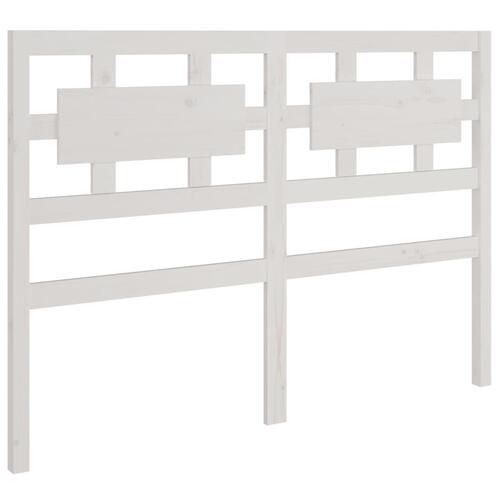 Sengeramme 140x190 cm massivt træ hvid