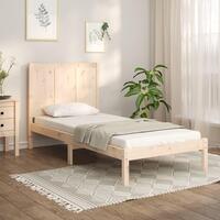 Sengeramme uden madras 100x200 cm massivt fyrretræ