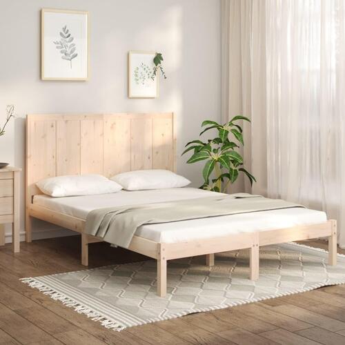 Sengeramme 140x200 cm massivt fyrretræ