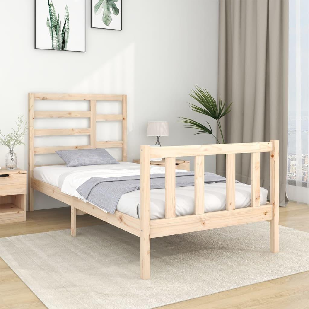 Sengeramme 75x190 cm massivt træ
