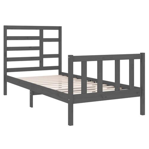 Sengeramme 75x190 cm Small Single massivt træ grå
