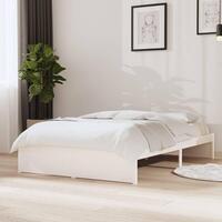 Sengeramme 120x190 cm Small Double massivt træ hvid