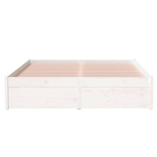 Sengeramme 120x190 cm Small Double massivt træ hvid