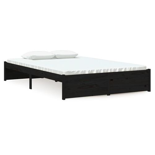 Sengeramme 120x190 cm Small Double massivt træ sort