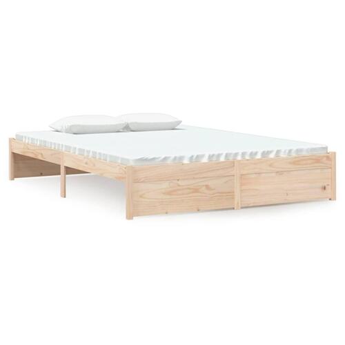 Sengeramme 135x190 cm massivt træ