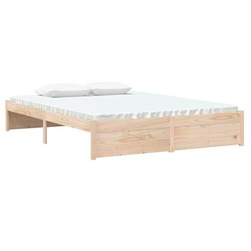 Sengeramme 135x190 cm massivt træ