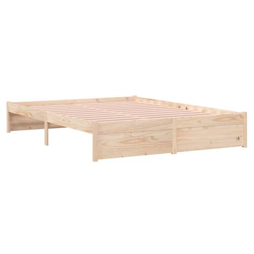 Sengeramme 135x190 cm massivt træ