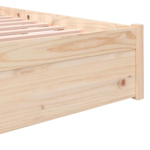 Sengeramme 135x190 cm massivt træ