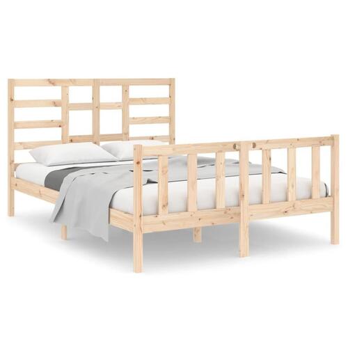 Sengeramme 135x190 cm massivt træ