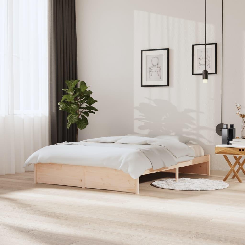 Sengeramme 150x200 cm massivt træ