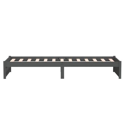 Sengeramme 75x190 cm Small Single massivt træ grå