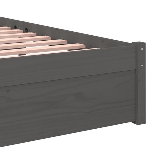 Sengeramme 75x190 cm Small Single massivt træ grå
