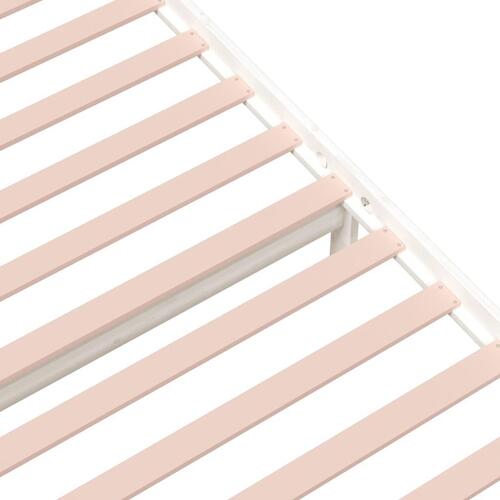Sengeramme 90x190 cm Single massivt træ hvid