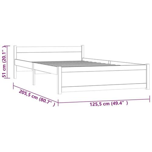 Sengeramme uden madras 120x200 cm massivt træ