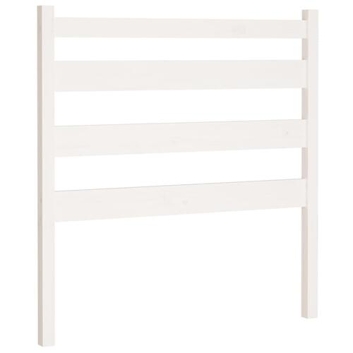 Sengegærde 106x4x100 cm massivt fyrretræ hvid