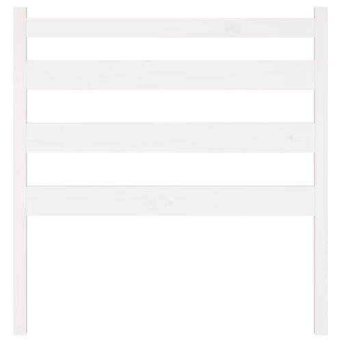 Sengegærde 106x4x100 cm massivt fyrretræ hvid