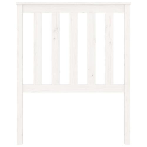 Sengegærde 81x6x101 cm massivt fyrretræ hvid