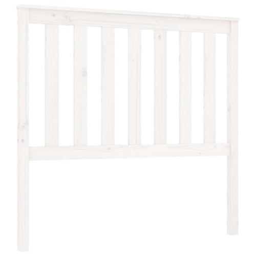 Sengegærde 106x6x101 cm massivt fyrretræ hvid