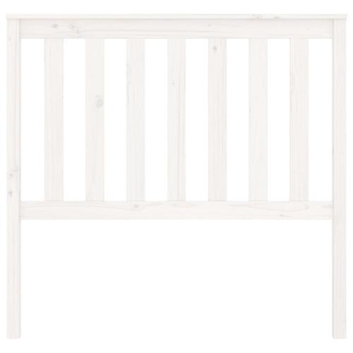 Sengegærde 106x6x101 cm massivt fyrretræ hvid