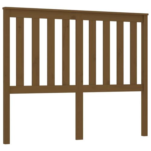 Sengegærde 146x6x101 cm massivt fyrretræ gyldenbrun