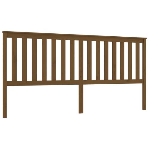 Sengegærde 206x6x101 cm massivt fyrretræ gyldenbrun