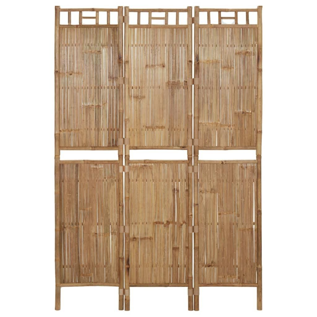3-panels rumdeler 120x180 cm bambus