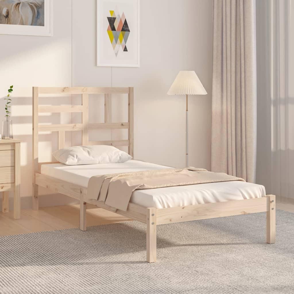Sengeramme 75x190 cm massivt træ